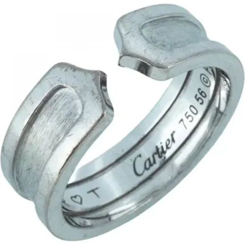 Pre-owned Jewellery, female, , Size: ONE SIZE Pre-owned White Gold rings - Cartier Vintage - Modalova