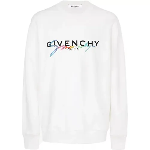 Sweatshirts, female, , Size: XS Embroidered Logo Sweatshirt - Givenchy - Modalova