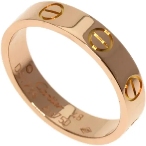 Pre-owned Jewellery, female, , Size: ONE SIZE Pre-owned Rose Gold rings - Cartier Vintage - Modalova