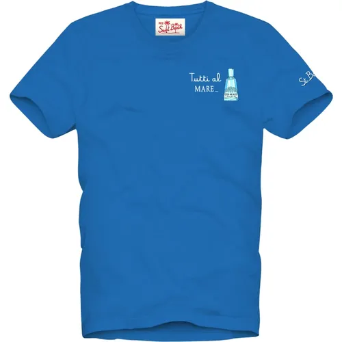Blaue T-Shirts und Polos , Herren, Größe: 2XL - MC2 Saint Barth - Modalova