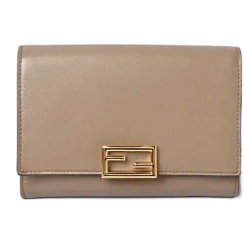 Pre-owned Leather wallets , female, Sizes: ONE SIZE - Fendi Vintage - Modalova