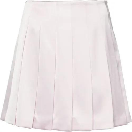 Pleated Satin Skirt , female, Sizes: 2XS, XS, S - Self Portrait - Modalova