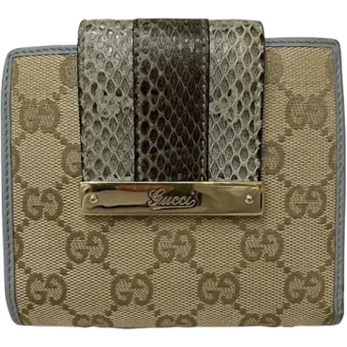 Pre-owned Wallets, female, , Size: ONE SIZE Pre-owned Canvas wallets - Gucci Vintage - Modalova