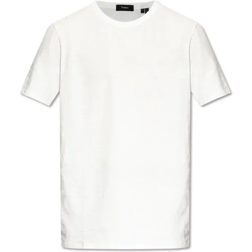 Baumwoll T-Shirt , Herren, Größe: M - Theory - Modalova