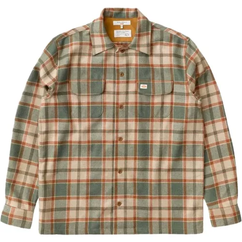 Sten wool plaid shirt , male, Sizes: XL - Nudie Jeans - Modalova