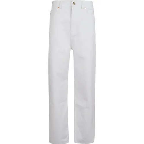 Weiße Straight Denim Jeans - Valentino Garavani - Modalova