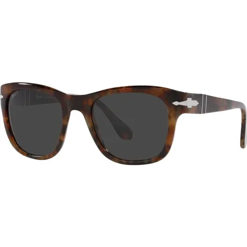Braun/schwarze Sonnenbrille , unisex, Größe: 52 MM - Persol - Modalova