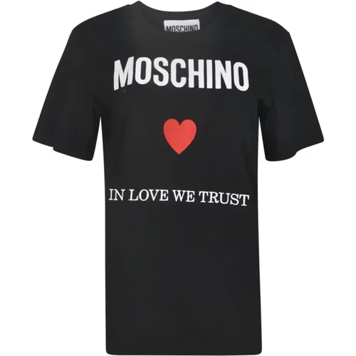 Trendy T-shirts and Polos , female, Sizes: XS, L, M, S, XL - Moschino - Modalova