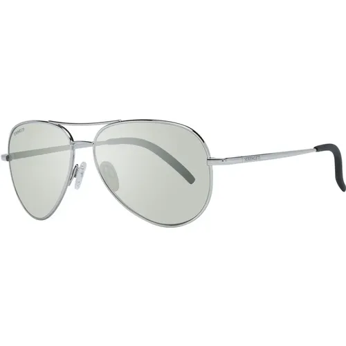 Sunglasses, male, , Size: ONE SIZE Silver Sunglasses for Men - Serengeti - Modalova