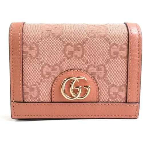 Pre-owned Wallets, female, , Size: ONE SIZE Pre-owned Canvas wallets - Gucci Vintage - Modalova