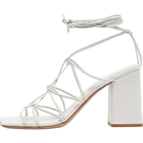 Pre-owned Sandals, female, , Size: 10 1/2 US Pre-owned Leather sandals - Gianvito Rossi Pre-owned - Modalova