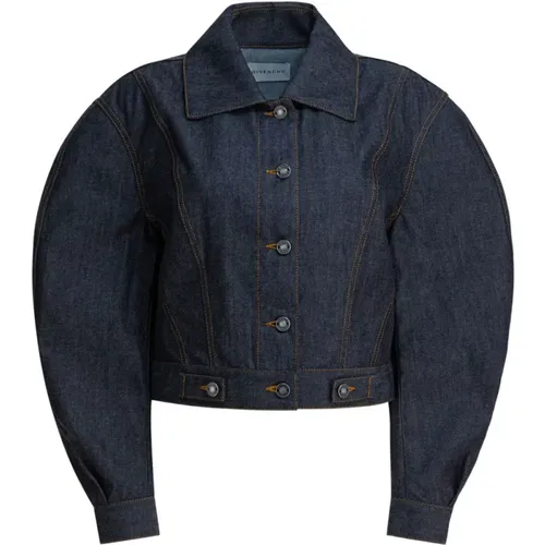 Denim Jackets, female, , Size: XS Back-to-front Cocoon Jacket - Givenchy - Modalova