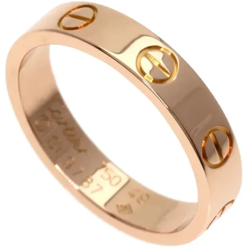 Pre-owned Jewellery, female, , Size: ONE SIZE Pre-owned Rose Gold rings - Cartier Vintage - Modalova