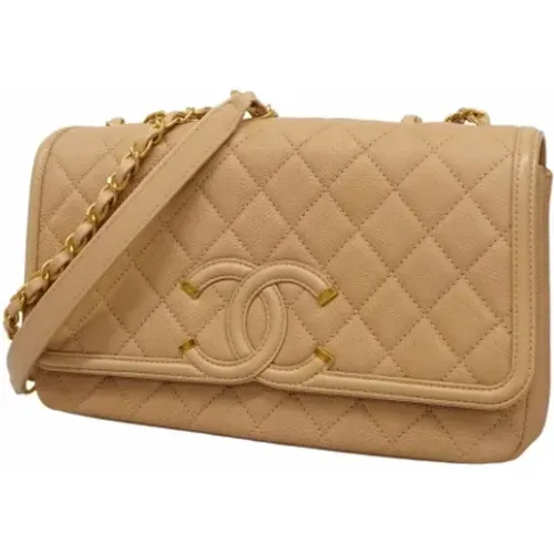 Pre-owned Leather chanel-bags , female, Sizes: ONE SIZE - Chanel Vintage - Modalova