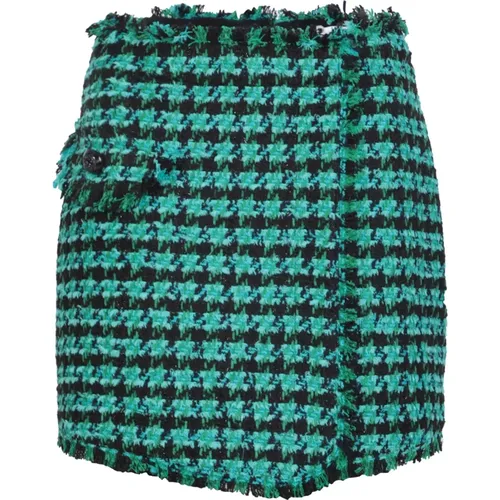Houndstooth Shorts for Women , female, Sizes: S, 2XS, XS - Msgm - Modalova
