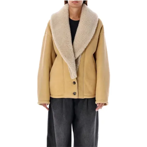 Shearling Jacket Aw24 , female, Sizes: XS, 2XS - Golden Goose - Modalova