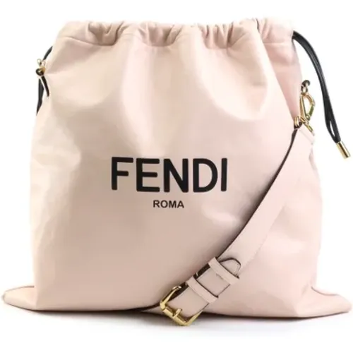 Pre-owned Bucket Bags, female, , Size: ONE SIZE Pre-owned Leather shoulder-bags - Fendi Vintage - Modalova