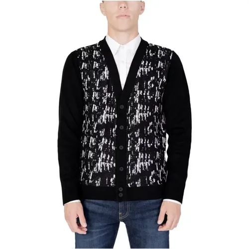 Cardigans, male, , Size: M Wool Blend Cardigan Men's Knitwear - Antony Morato - Modalova