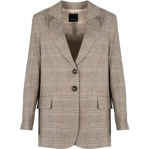 Blazers, female, , Size: S Classic Single-Breasted Blazer - pinko - Modalova