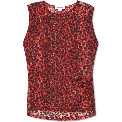 Durchsichtige Top , Damen, Größe: 2XS - alexander mcqueen - Modalova