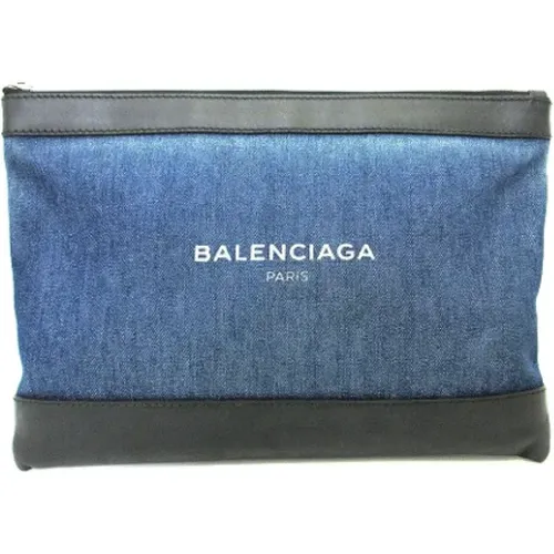 Pre-owned Clutches, male, , Size: ONE SIZE Pre-owned Canvas clutches - Balenciaga Vintage - Modalova