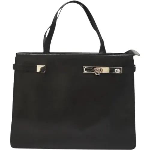 Pre-owned Handbags, female, , Size: ONE SIZE Pre-owned Leather Handbag - Salvatore Ferragamo Pre-owned - Modalova