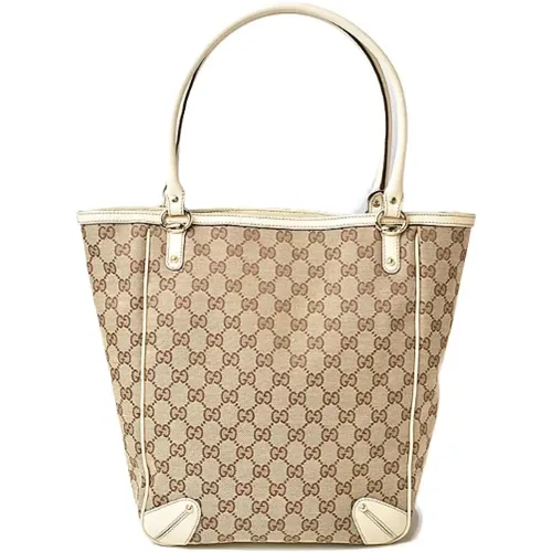 Pre-owned Tote Bags, female, , Size: ONE SIZE Pre-owned Canvas gucci-bags - Gucci Vintage - Modalova