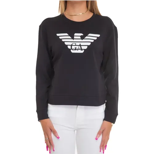 Sweatshirt mit bedrucktem Logo , Damen, Größe: XL - Emporio Armani - Modalova