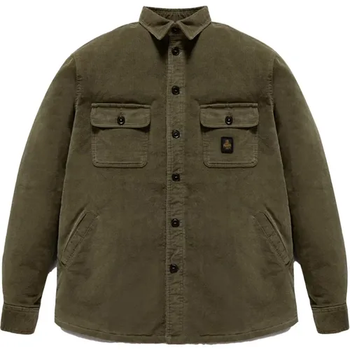 Casual Shirts, male, , Size: L Jungle Overshirt - RefrigiWear - Modalova