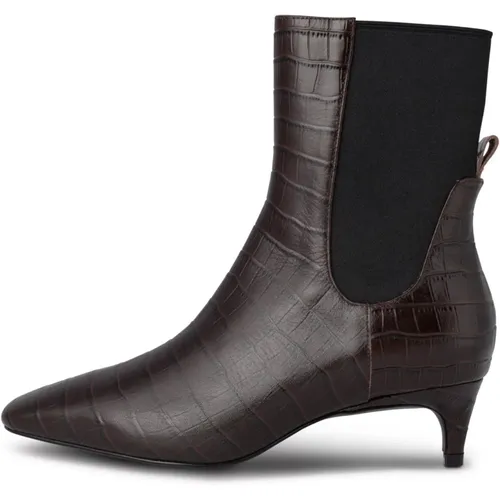 Croco Pointy Toe Bootie , Damen, Größe: 36 EU - Shoe the Bear - Modalova