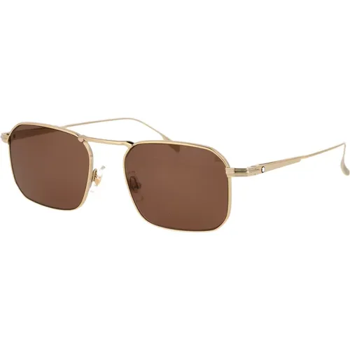 Sunglasses, male, , Size: 53 MM Stylish Sunglasses Mb0218S - Montblanc - Modalova