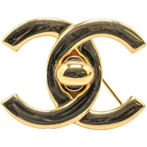 Pre-owned Jewellery, female, , Size: ONE SIZE Pre-owned Metal brooches - Chanel Vintage - Modalova