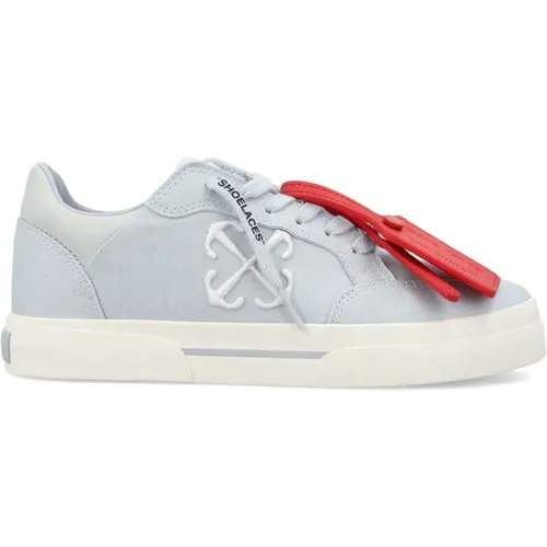 Blaue Vulcanized Sneakers mit Pfeil-Detail - Off White - Modalova