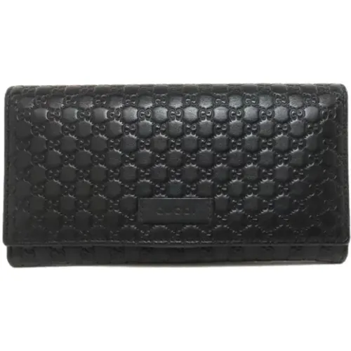 Pre-owned Wallets, female, , Size: ONE SIZE Pre-owned Leather wallets - Gucci Vintage - Modalova