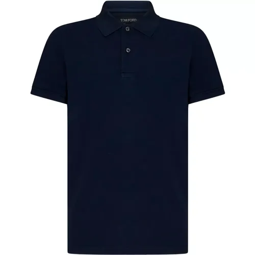 Polo Shirts, male, , Size: M Polo Shirt for Men - Tom Ford - Modalova