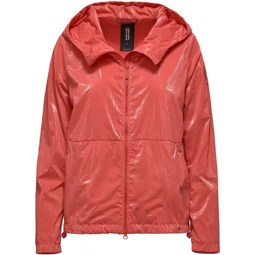 Laminated Nylon Jacket with Hood , female, Sizes: S, XS, M, L - BomBoogie - Modalova