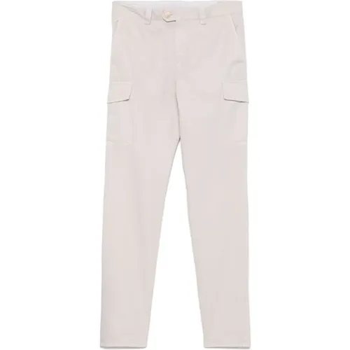 Straight Trousers, male, , Size: L Trousers with Concealed Fastening - BRUNELLO CUCINELLI - Modalova