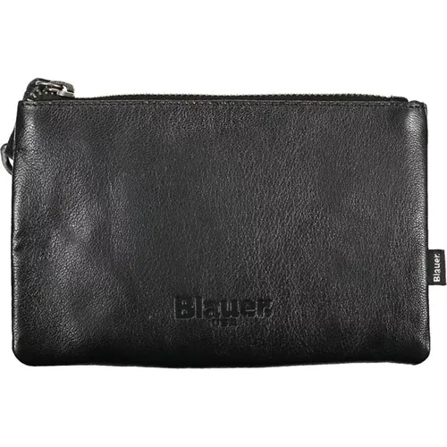 Wallets & Cardholders, male, , Size: ONE SIZE Elegant Leather Document Holder - Blauer - Modalova