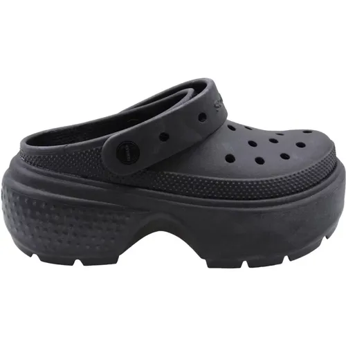 Bunte Holz Clogs für den Alltag , Damen, Größe: 41 EU - Crocs - Modalova