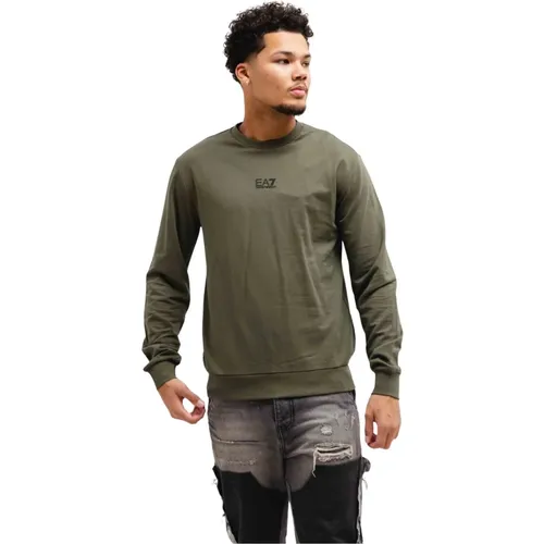 Trendiger Pullover für Herren Grün , Herren, Größe: M - Emporio Armani - Modalova