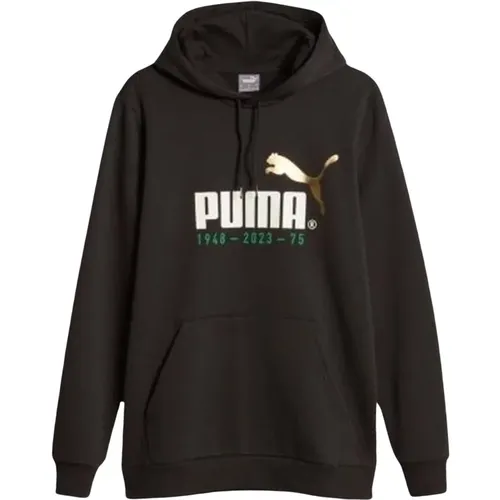 Feier Nr. 1 Logo Hoodie , Herren, Größe: M - Puma - Modalova