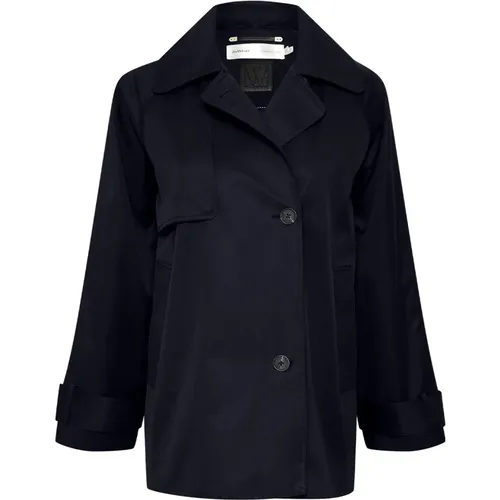 Blaue Jacke mit Coolem Paneldetail , Damen, Größe: XL - InWear - Modalova
