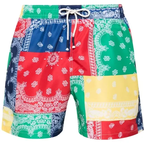 Bandana Print Swim Shorts , male, Sizes: S - Ralph Lauren - Modalova