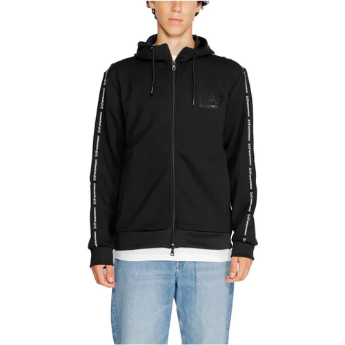 Zip-throughs, male, , Size: XS Mens Sweatshirt Autumn/Winter Collection - Emporio Armani EA7 - Modalova