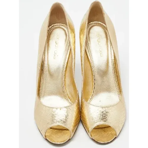 Pre-owned Fabric heels , female, Sizes: 6 UK - Sergio Rossi Pre-owned - Modalova