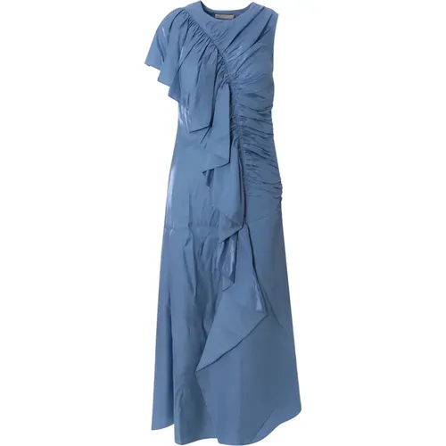 Blaues Langes Drapiertes Kleid,Rosa Drapiertes Langes Kleid Aw23 - Ulla Johnson - Modalova