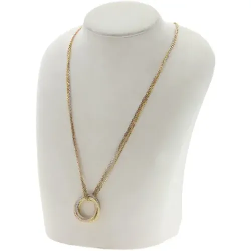 Pre-owned Gold necklaces , female, Sizes: ONE SIZE - Cartier Vintage - Modalova