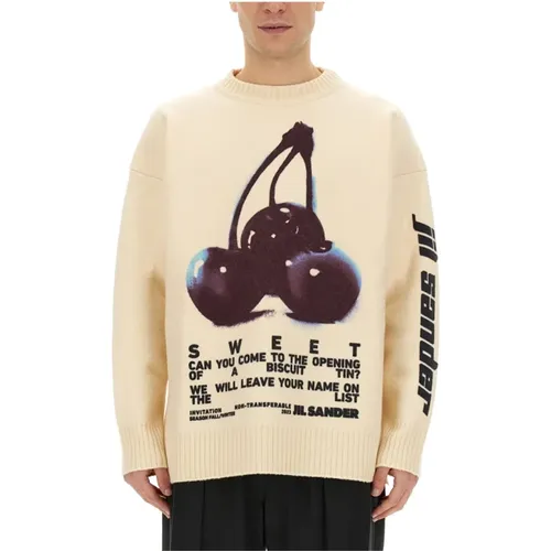 Bestickter Wollpullover für Männer - Jil Sander - Modalova