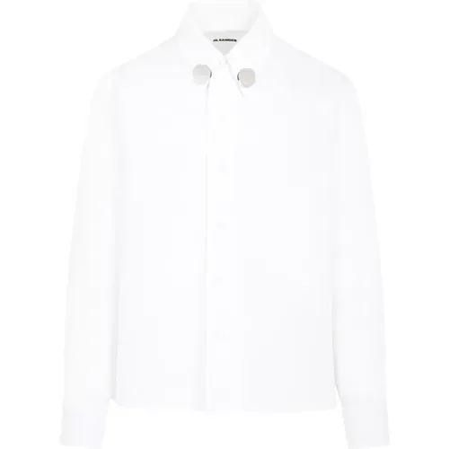 Cotton Shirt Exaggerated Collar , male, Sizes: 2XL - Jil Sander - Modalova