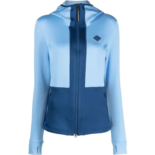 Blaue Casual Hoodie Pullover Polyester Elasthan , Damen, Größe: M - J.LINDEBERG - Modalova